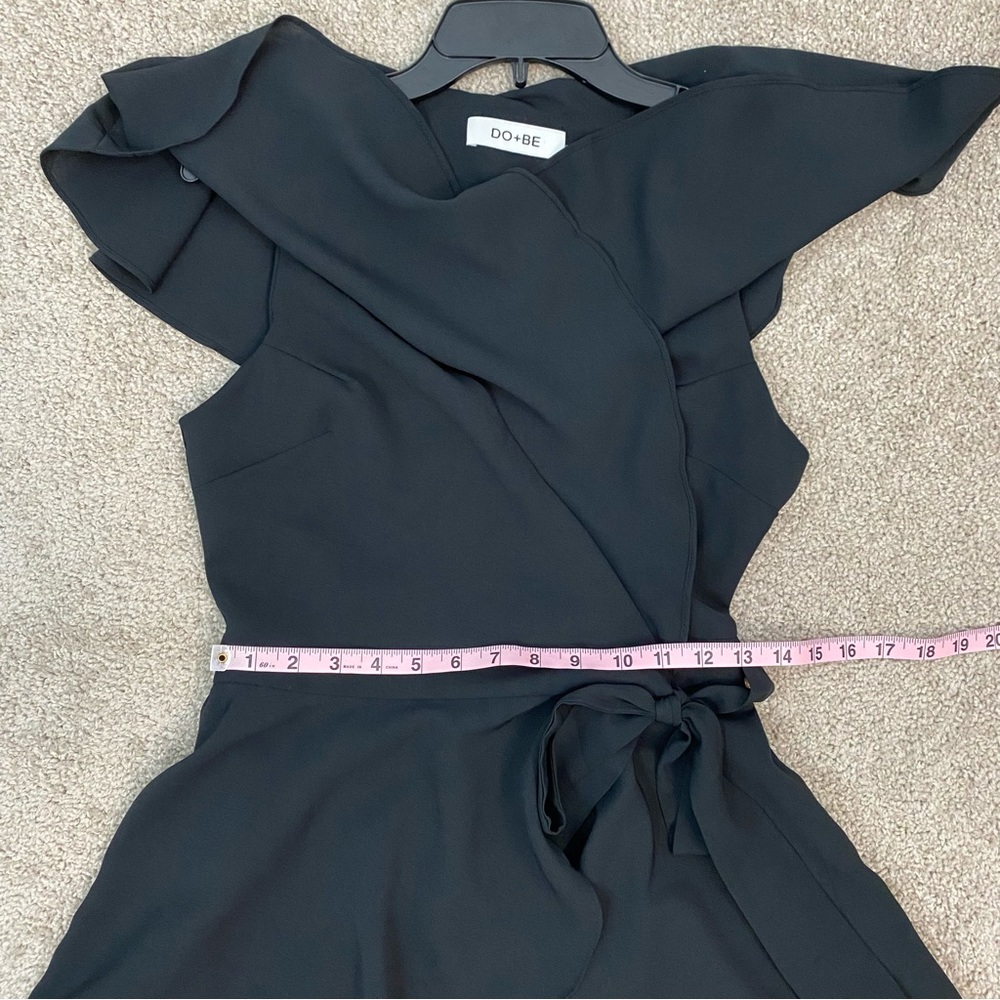 Do+Be Aldrin Backless Wrap Skort Romper Black S - Picture 8 of 9